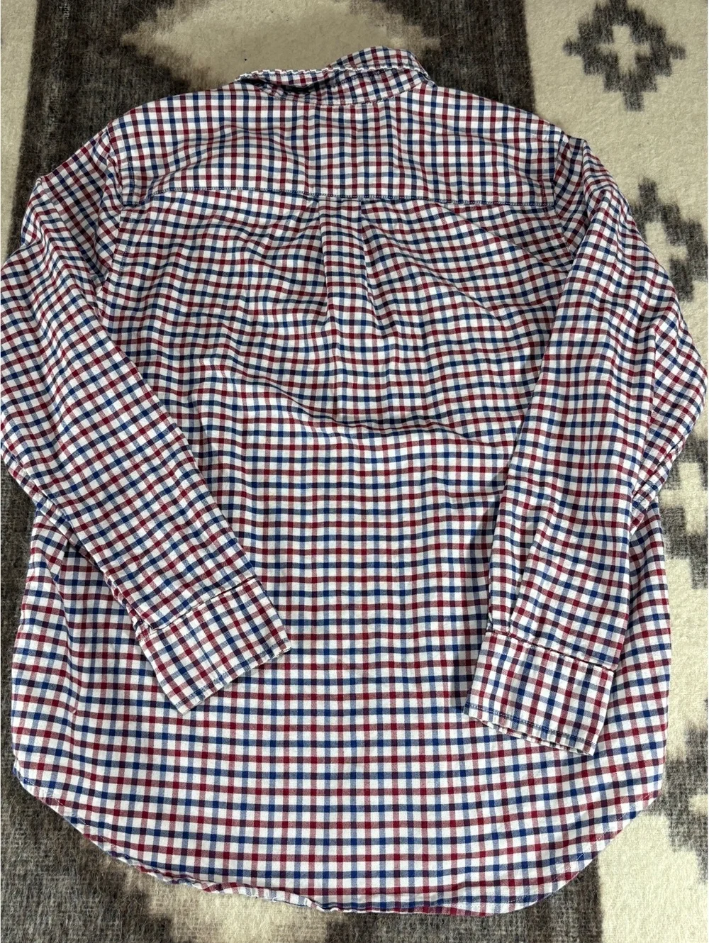 Ralph Lauren Boys Long Sleeve Button-Up Checkered Shirt Large (14/16)